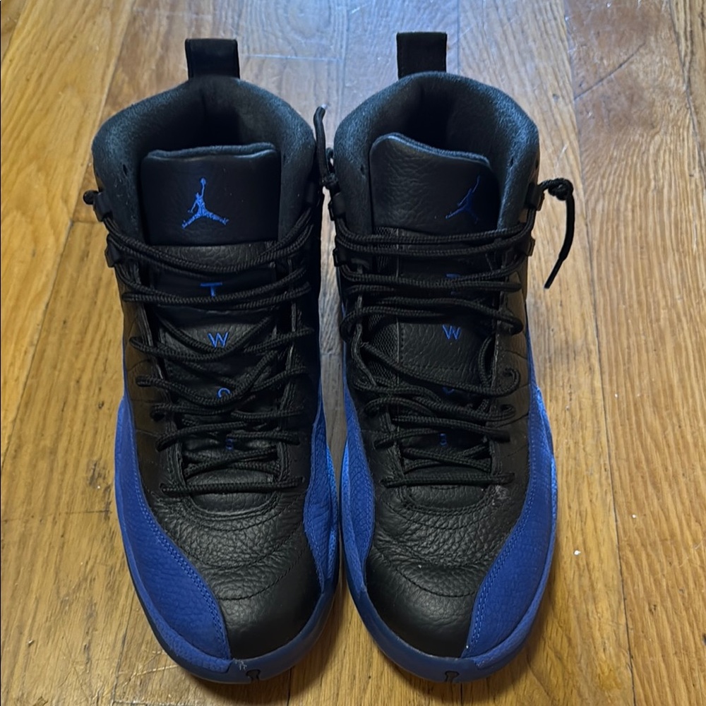 Jordan Black and Blue Athletic Sneakers